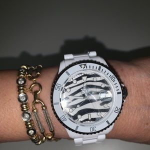 NWT ToyWatch Only time safari Tatoo zebra